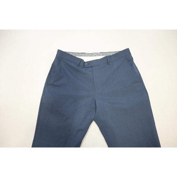 Penguin Munsingwear Plaid Wool-Poly Dress Pants Stretch Flat Mens Size 34 x 32 - Picture 5 of 8